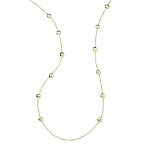 IPPOLITA Long Hammered Pinball Layering Necklace in Yellow Gold - CLASSICO