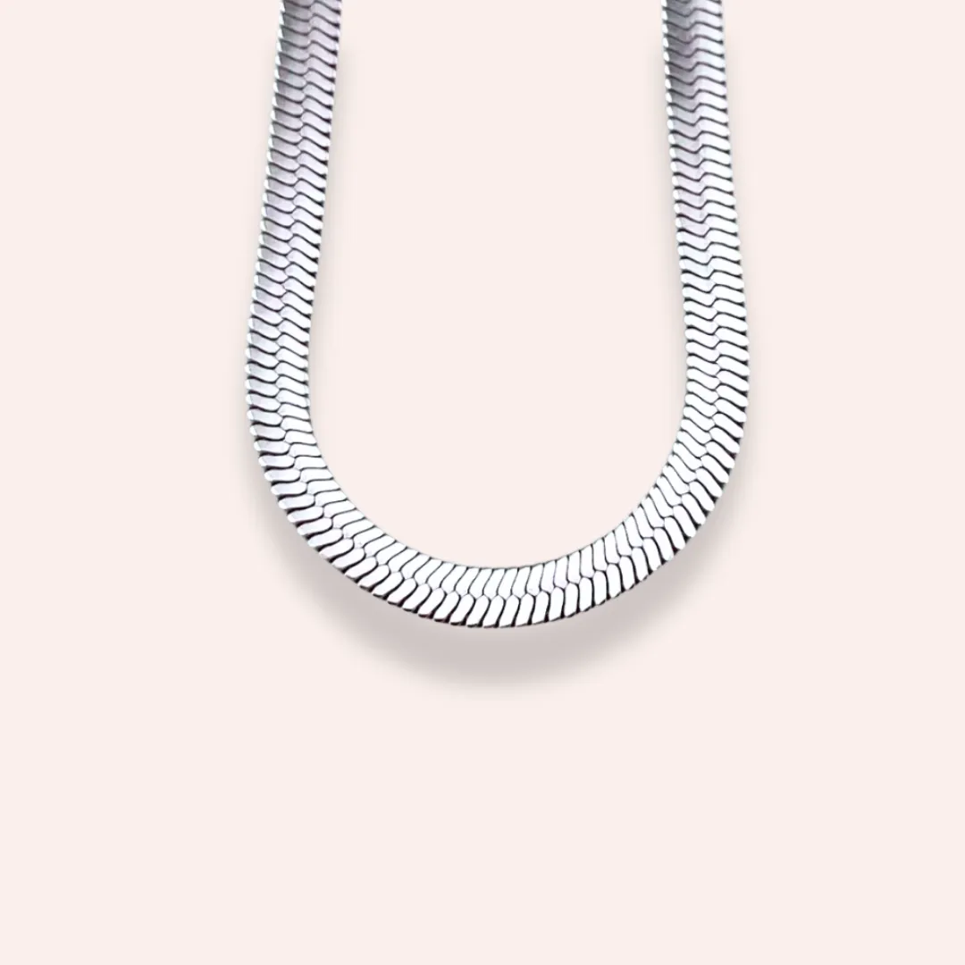 Joan Snake Necklace silver