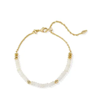 Kendra Scott Deliah Delicate Chain Bracelet - Gold/Ivory Mother of Pearl