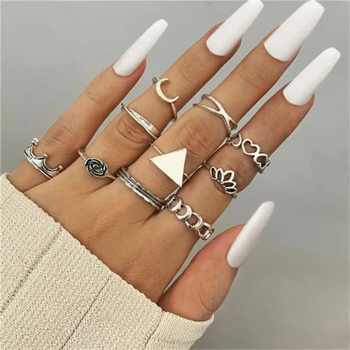 Korean Fashion Butterfly Rings for Women Punk Trendy Vintage Smooth