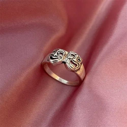 Korean Fashion Butterfly Rings for Women Punk Trendy Vintage Smooth