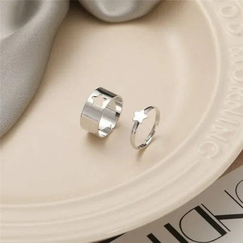 Korean Fashion Butterfly Rings for Women Punk Trendy Vintage Smooth