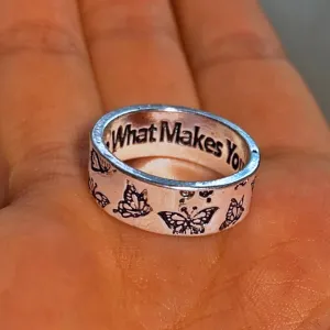 Korean Fashion Butterfly Rings for Women Punk Trendy Vintage Smooth