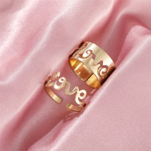 Korean Fashion Butterfly Rings for Women Punk Trendy Vintage Smooth