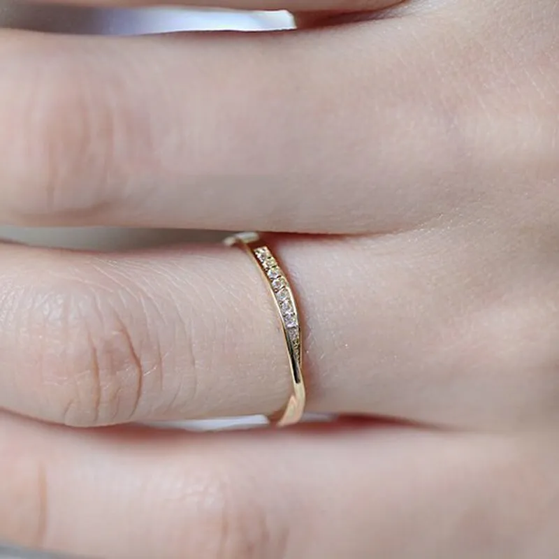 Korean Trendy Plated Rose Gold Ring