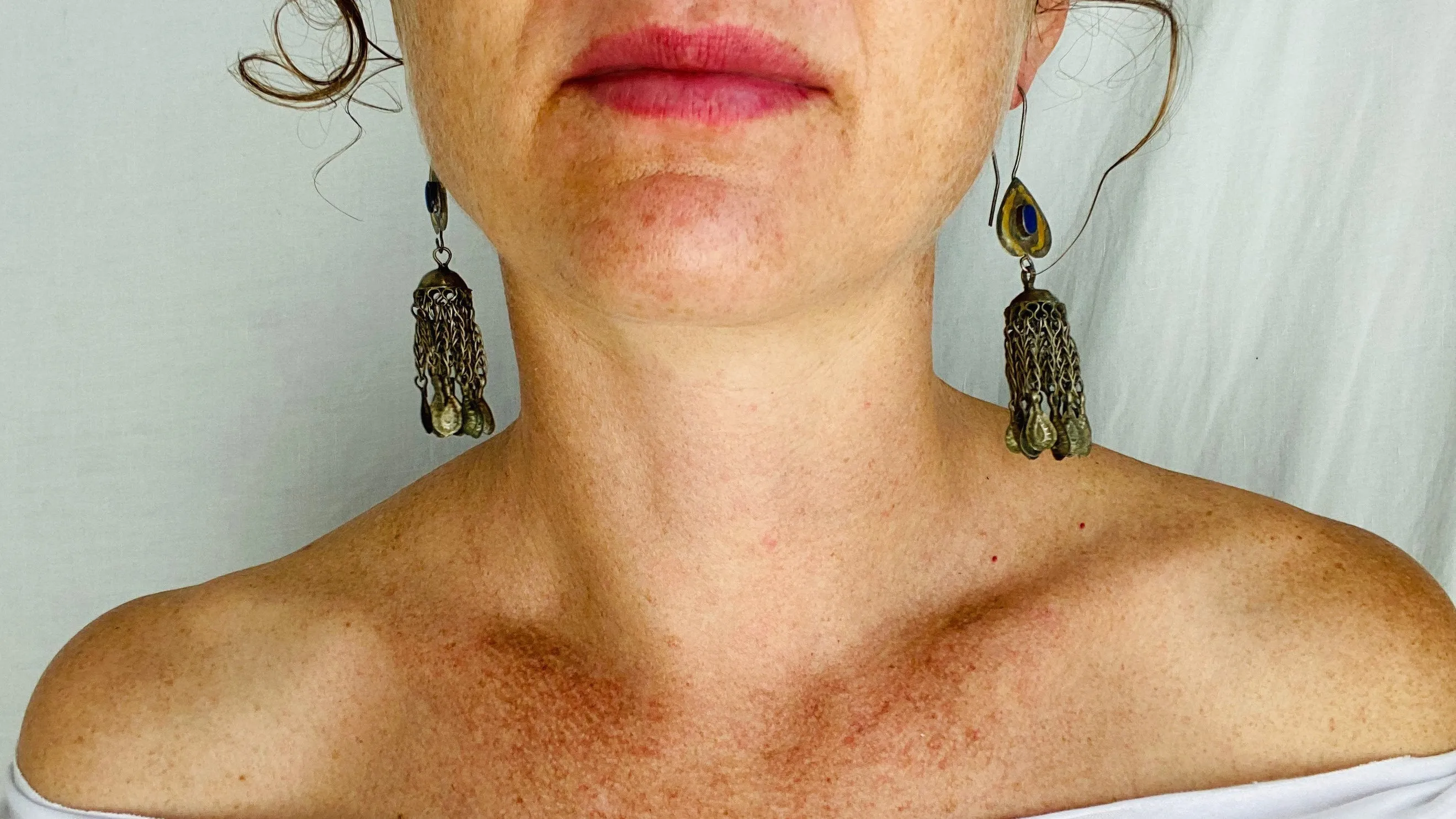 Kuchi Lapis Earrings. Silver Plated