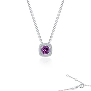 Lafonn 0.76 CTW Cushion-Cut Halo Necklace