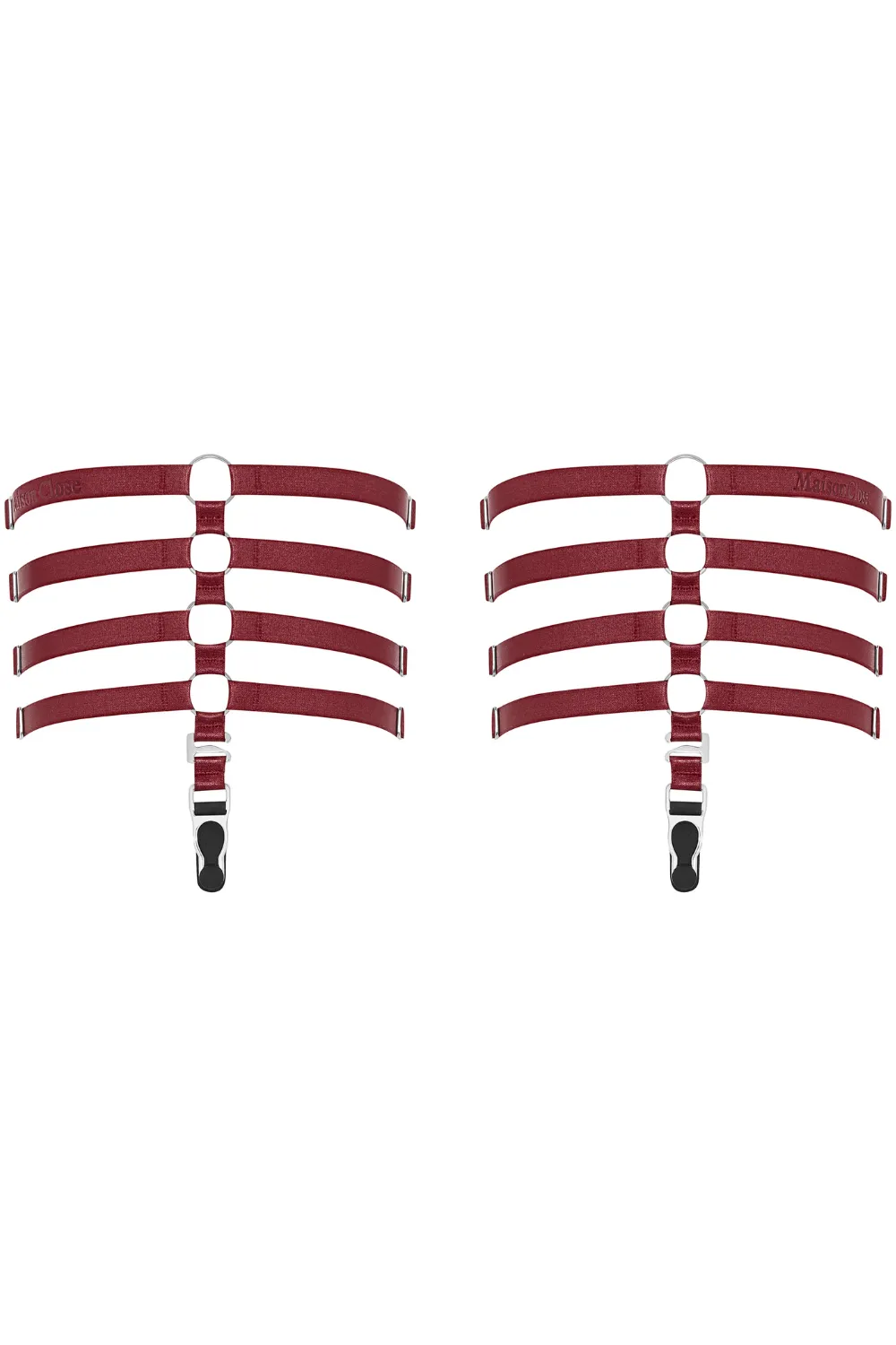 Les Fétiches Leg Garters Burgundy
