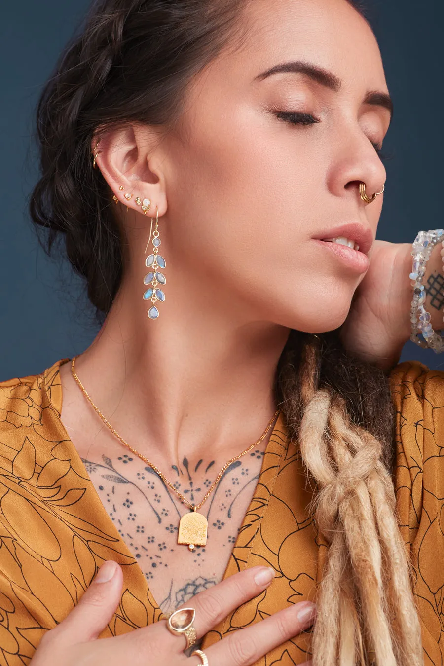 Libra Zodiac Necklace - Gold
