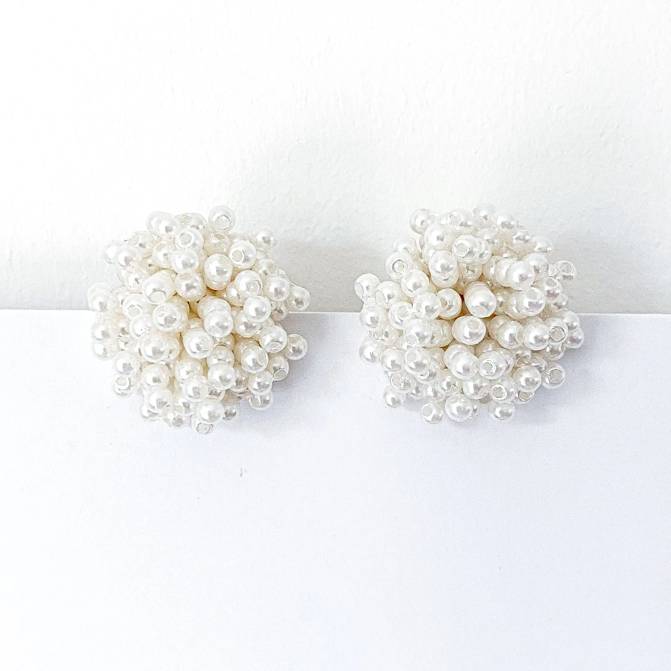 Lottie Cluster Pearl Earrings