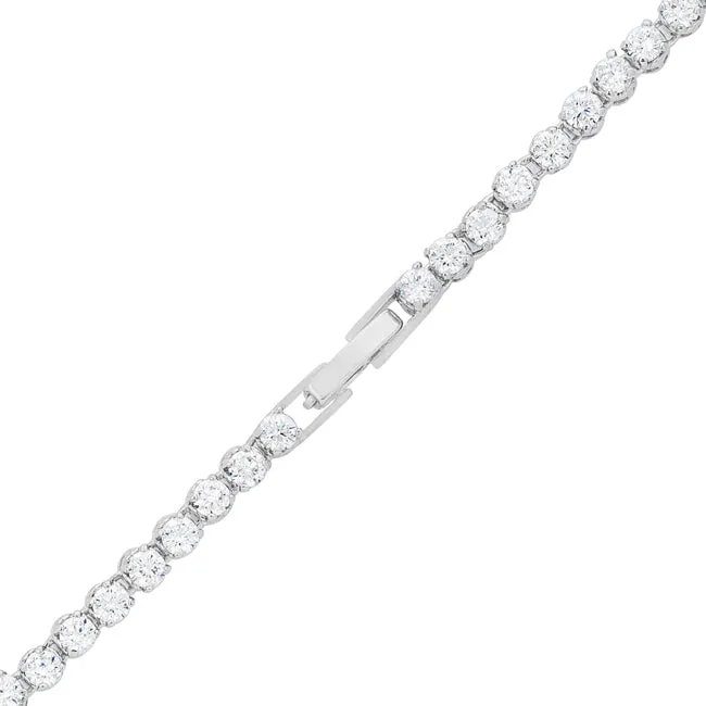 LOVCIA Dazzling Pear and Round Zirconia Pendant Necklace