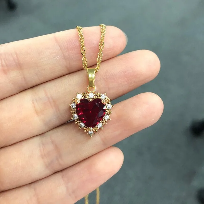 Lovely Heart, Butterfly, and Flower Pendant Necklaces