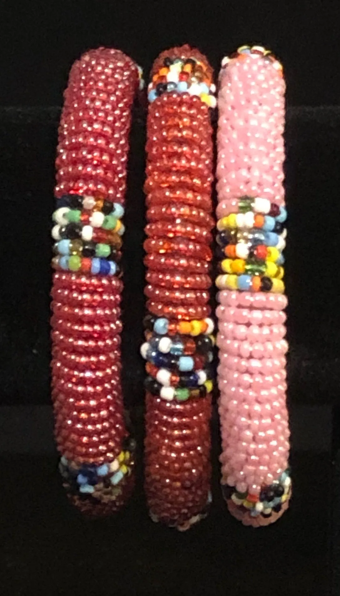 Maasai Beaded Bangles | East African Beaded Bangles | African Jewelry | Nile Valley Jewelry | Tribal & Ethnic | Afrocentric