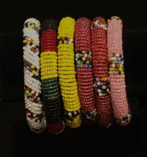 Maasai Beaded Bangles | East African Beaded Bangles | African Jewelry | Nile Valley Jewelry | Tribal & Ethnic | Afrocentric
