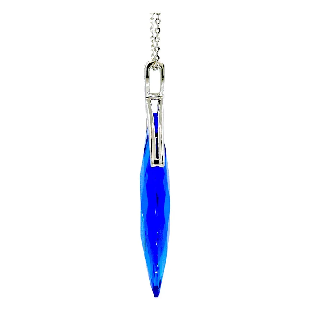Marquis Blue Quartz Necklace