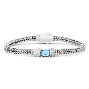 Mini Woven Blue Topaz Bracelet