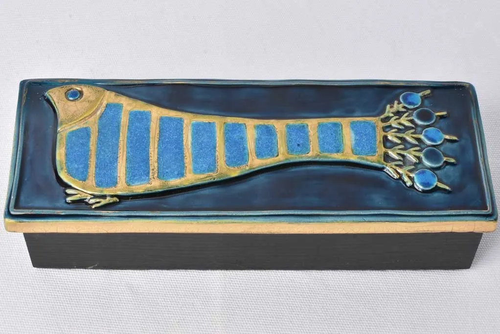Modern jewelry box w/ bird 1950s Mithé Espelt (1923-2020)