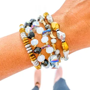 Moon Beam Gold & Silver Bracelet Stack