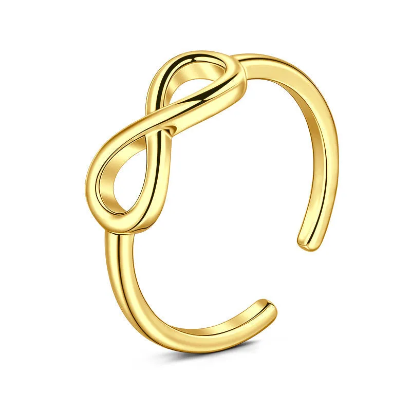 Mulit-color Eight character toe ring