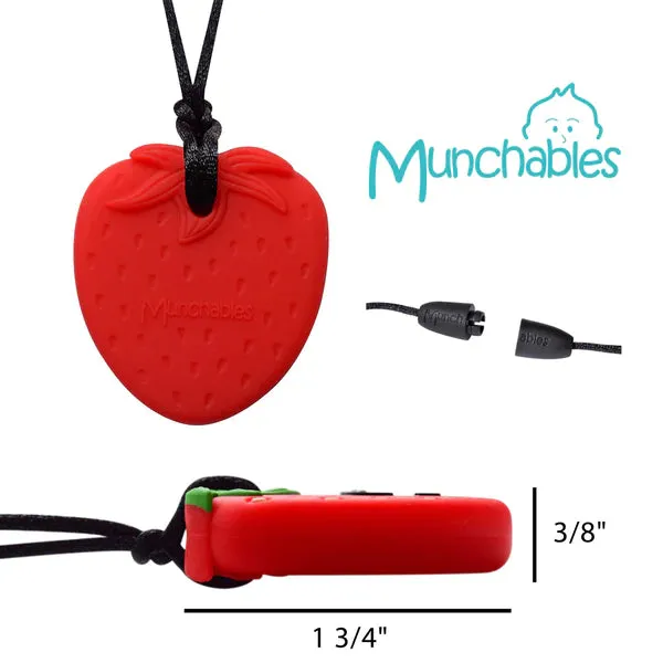 Munchables Chew Pendant Strawberry