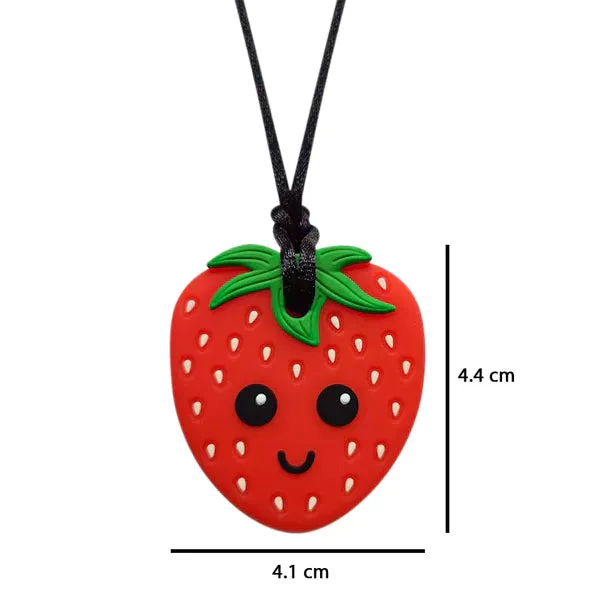 Munchables Chew Pendant Strawberry