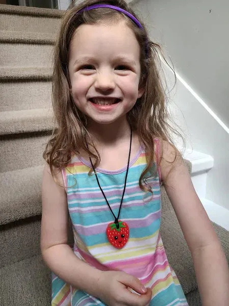 Munchables Chew Pendant Strawberry