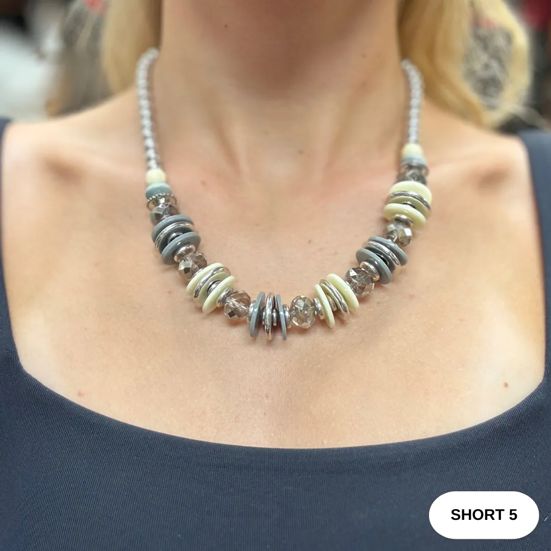 Necklace Short Silver/Bead