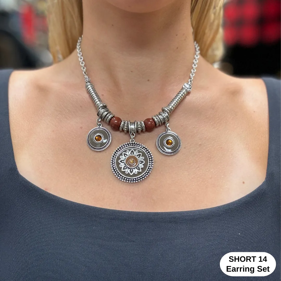 Necklace Short Silver/Bead