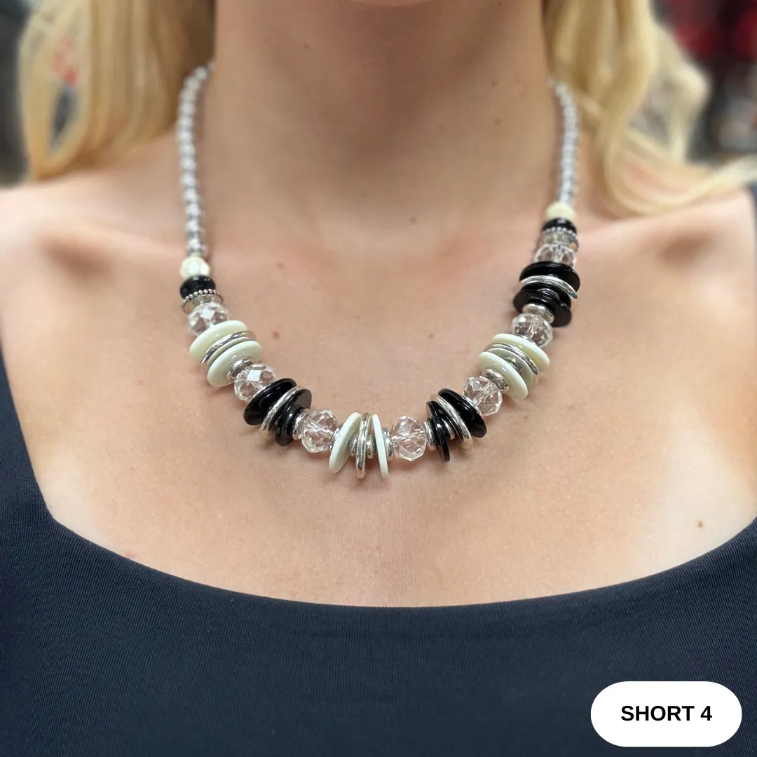 Necklace Short Silver/Bead