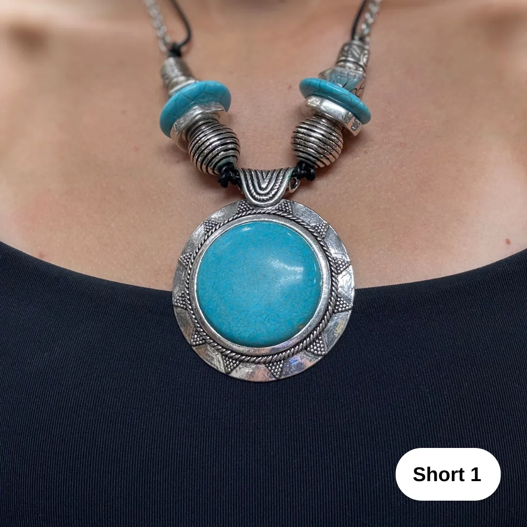 Necklace Short/Long Turquoise