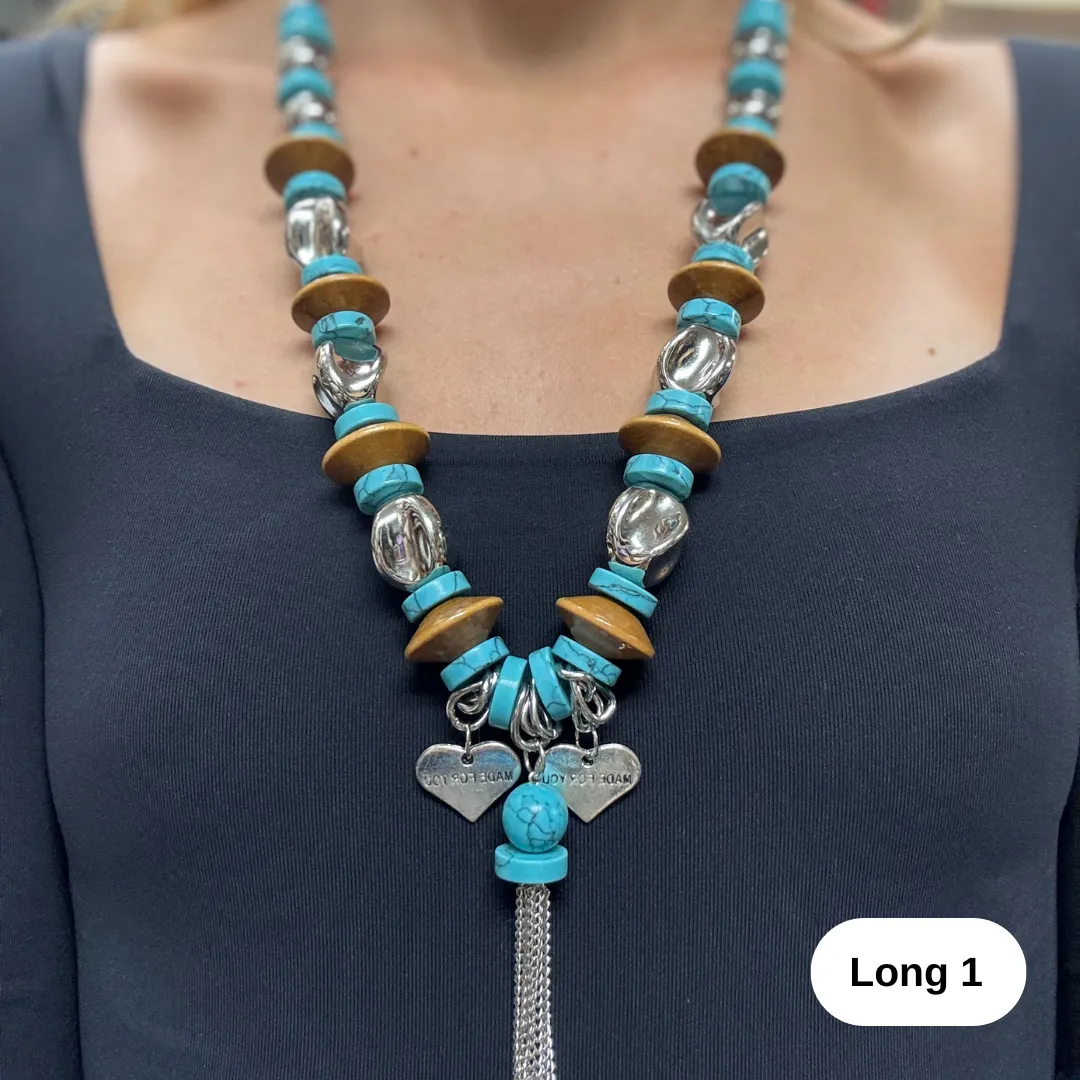 Necklace Short/Long Turquoise
