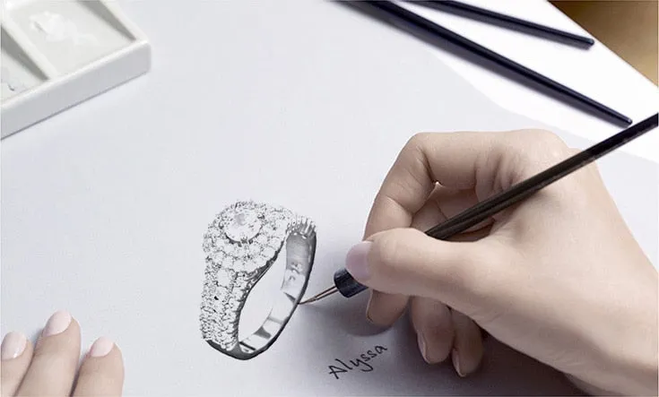 New Arrival Splendid Luxury Round Cut Designer AAA  Quality CZ Diamonds High End Rings