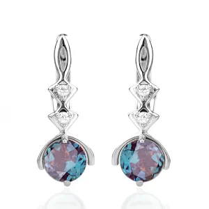 Opulent' Alexandrite Unique Dangling  Earrings
