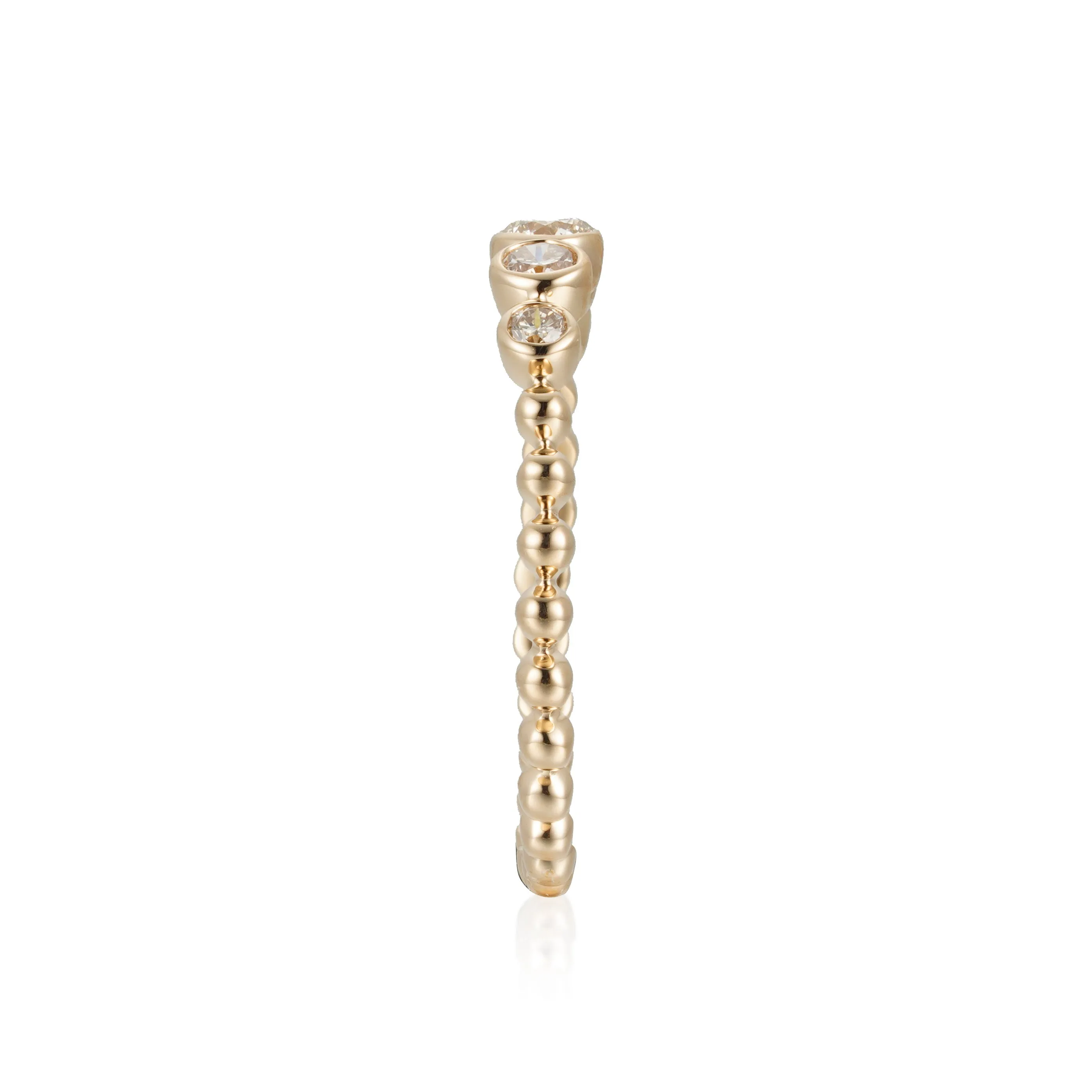 Orchid Gems Beaded Diamond Ring