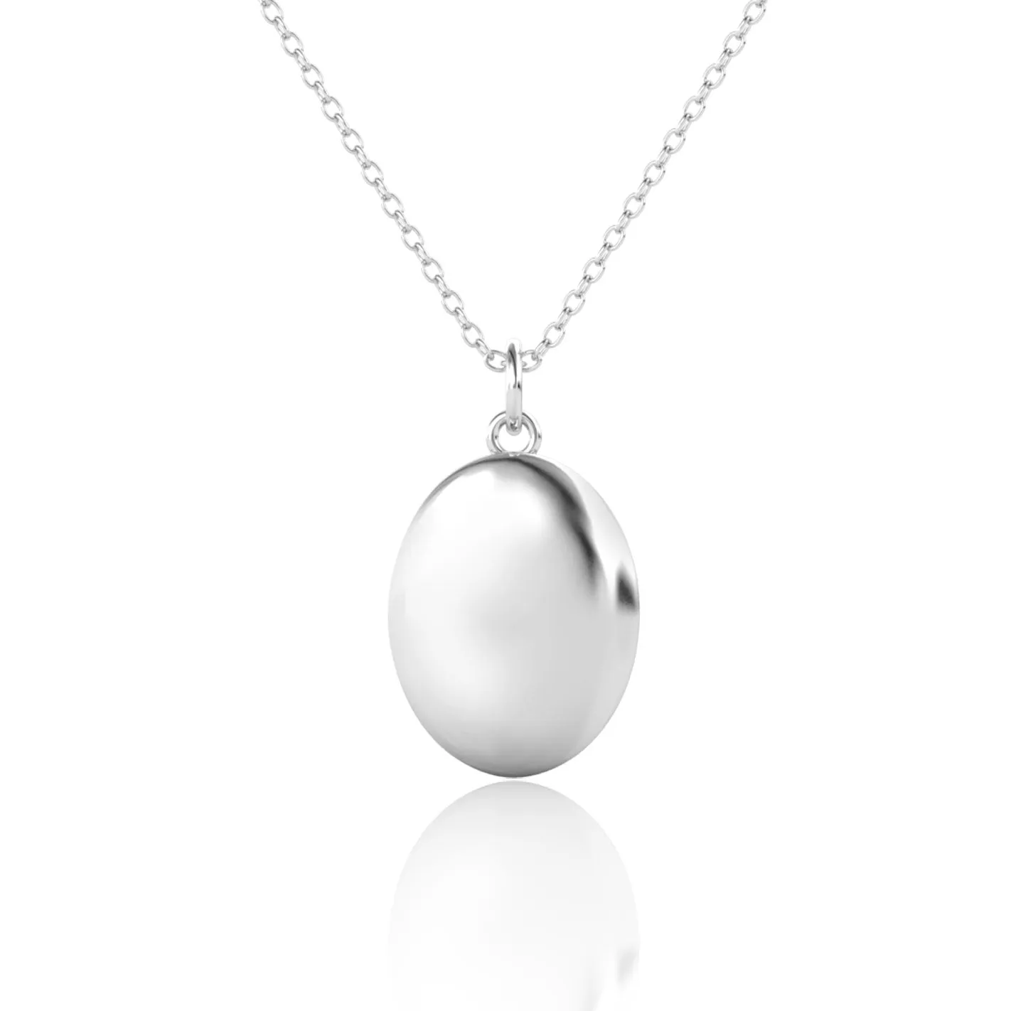 Oval Personalised Photo Locket Necklace | Photo Necklace | Picture Necklace | Sterling Silver