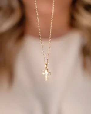 Pearl Cross Necklace