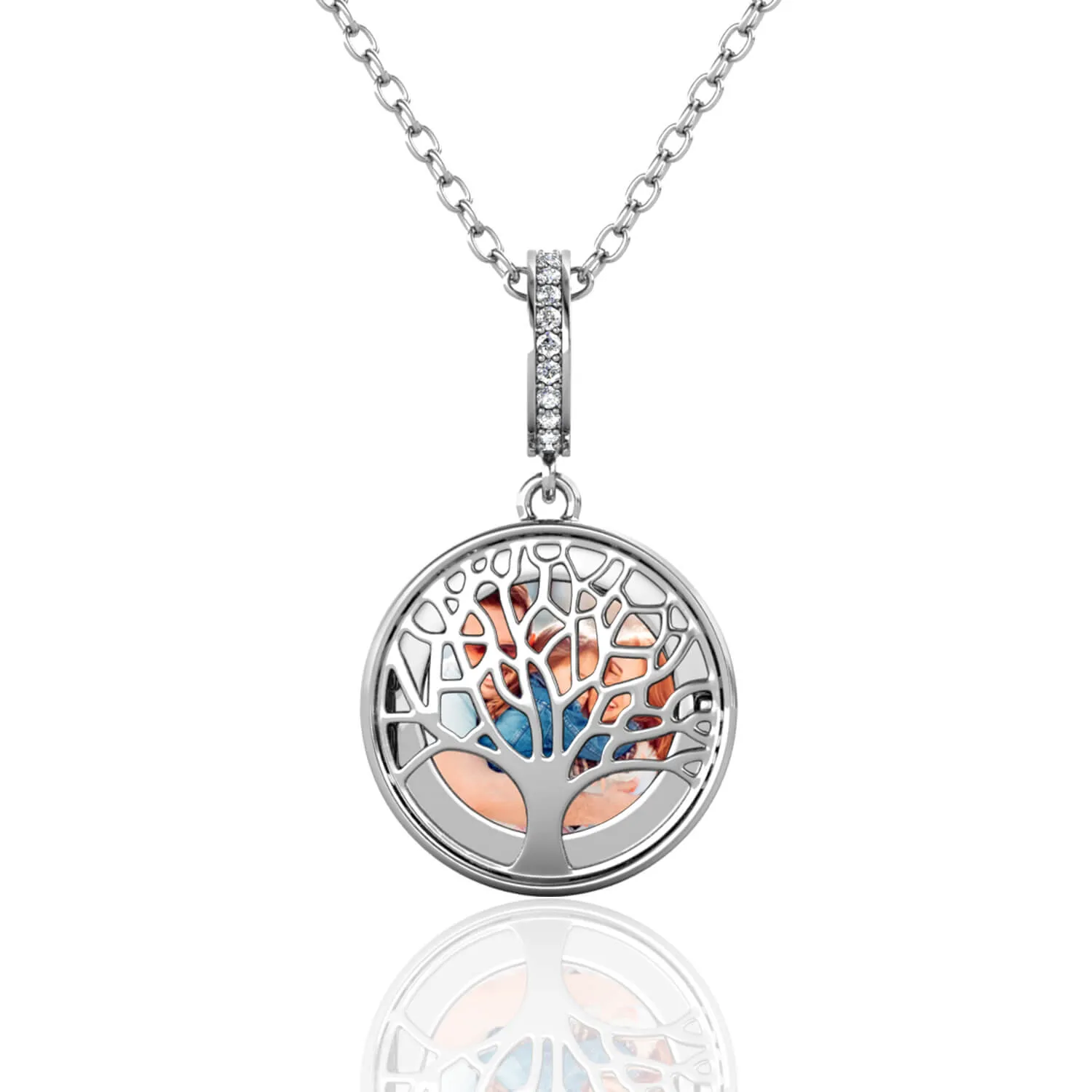Personalised Photo Locket Necklace| Family Tree Necklace | Photo Necklace | Picture Necklace | Sterling Silver