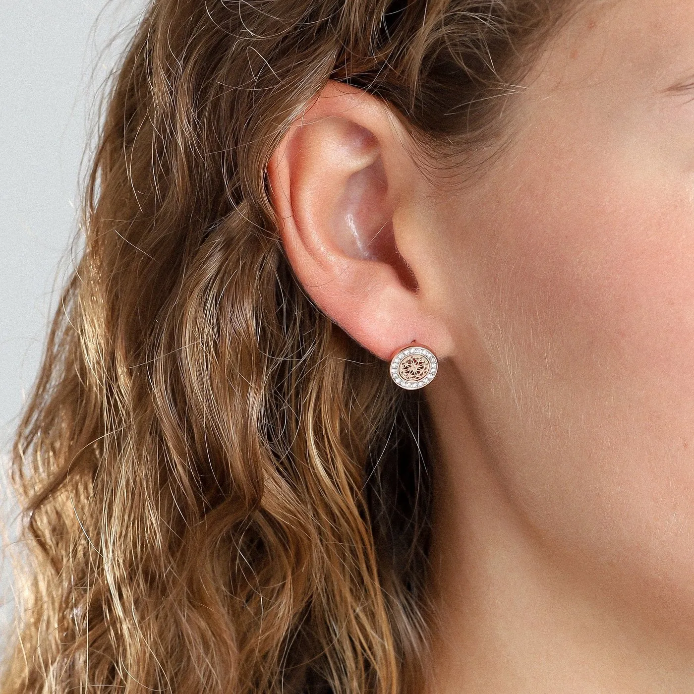 Pilgrim r/gold unique studs