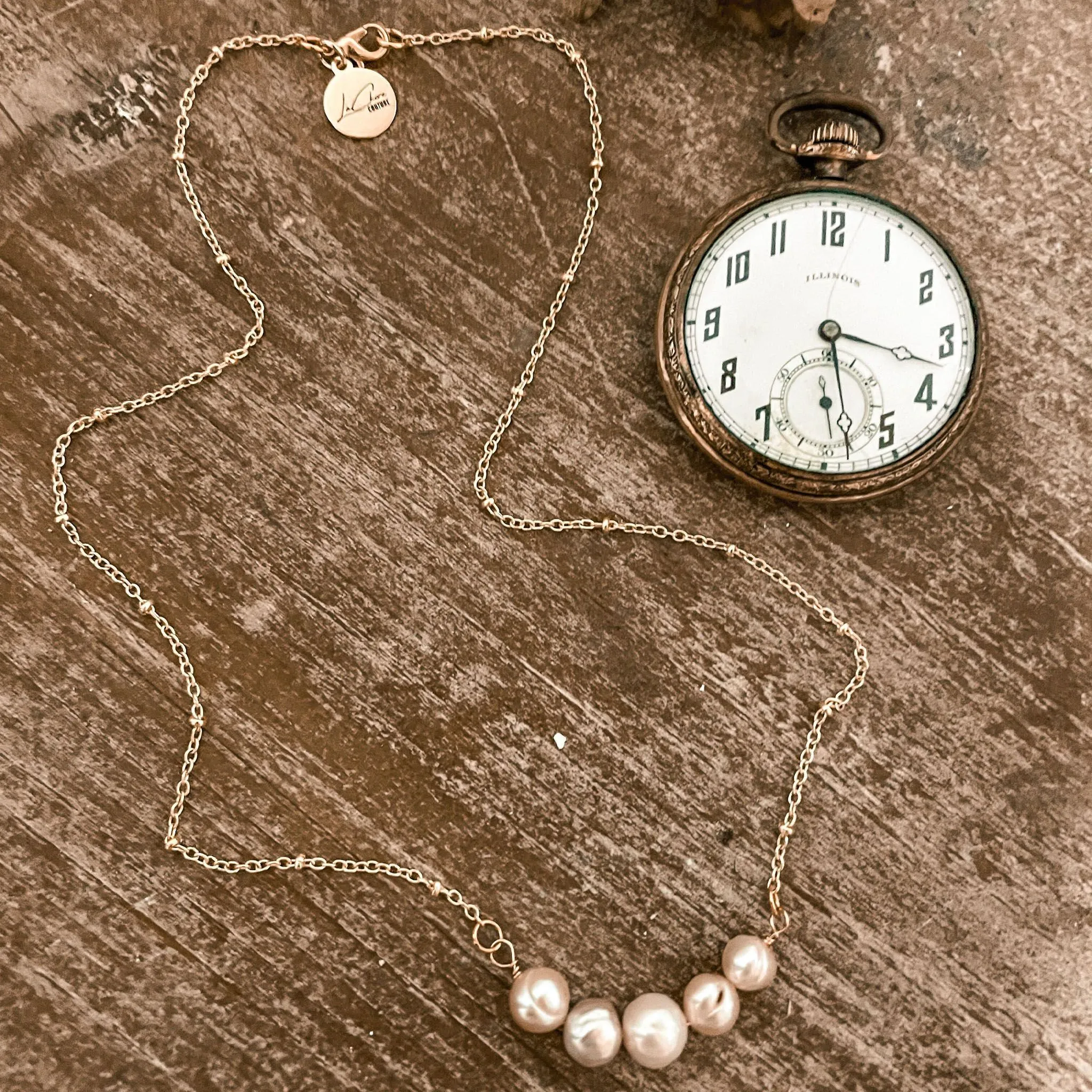 Pink Pearl Necklace