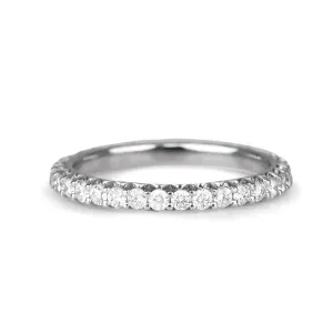 Platinum and Diamond Medium Eternity Band