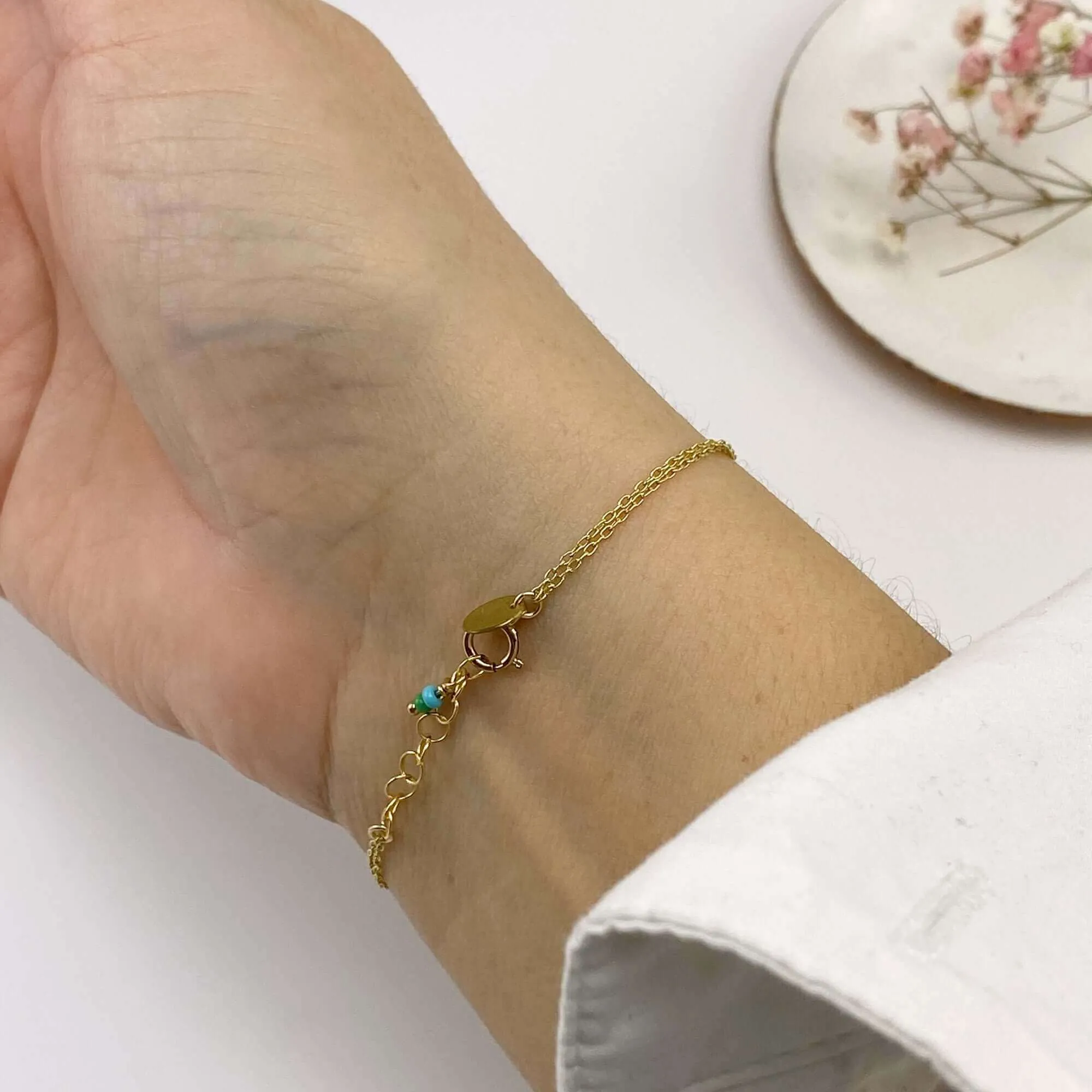POPI DOUBLE CHAIN BRACELET