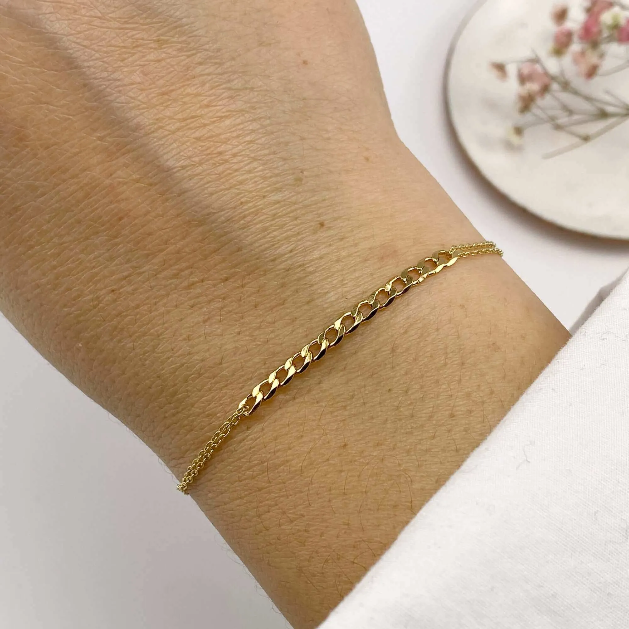 POPI DOUBLE CHAIN BRACELET