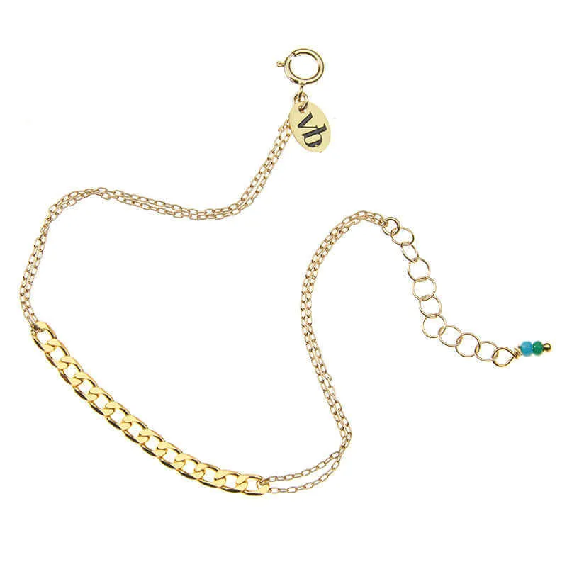 POPI DOUBLE CHAIN BRACELET