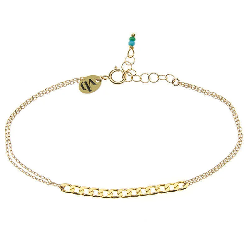 POPI DOUBLE CHAIN BRACELET