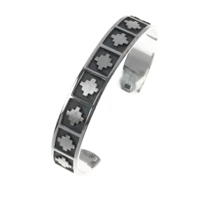 "Chakana" Peruvian Inspired Sterling Silver Inka Cross Bracelet - Andean Symbol of Balance, Harmony, and Connection Between the Physical and Spiritual Worlds