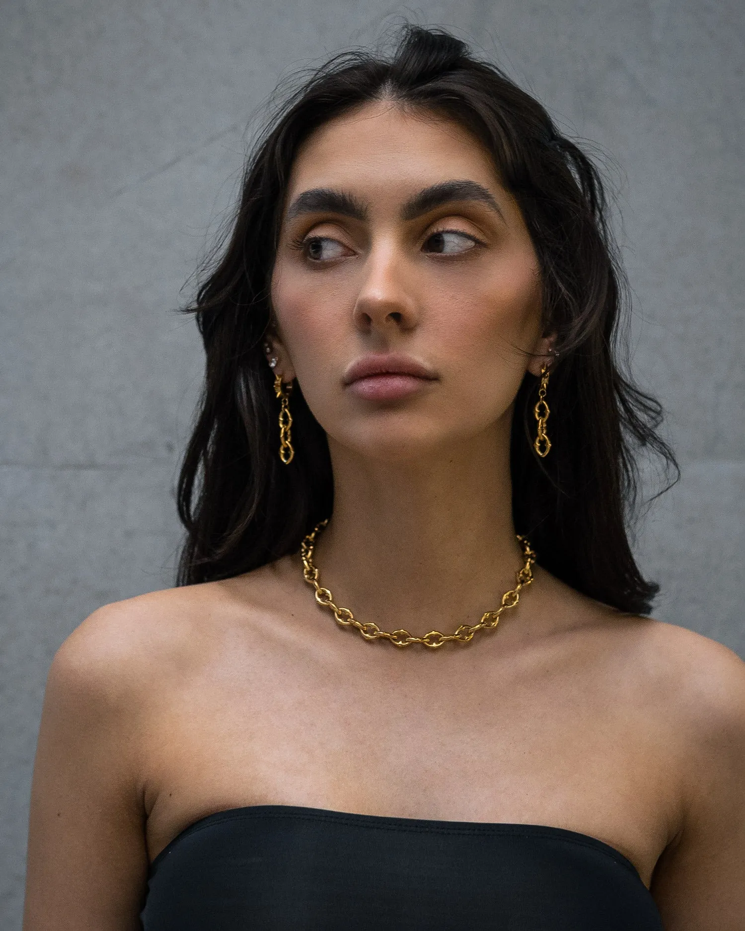 "The Cathedral" 9mm Spiked Chain (Gold)