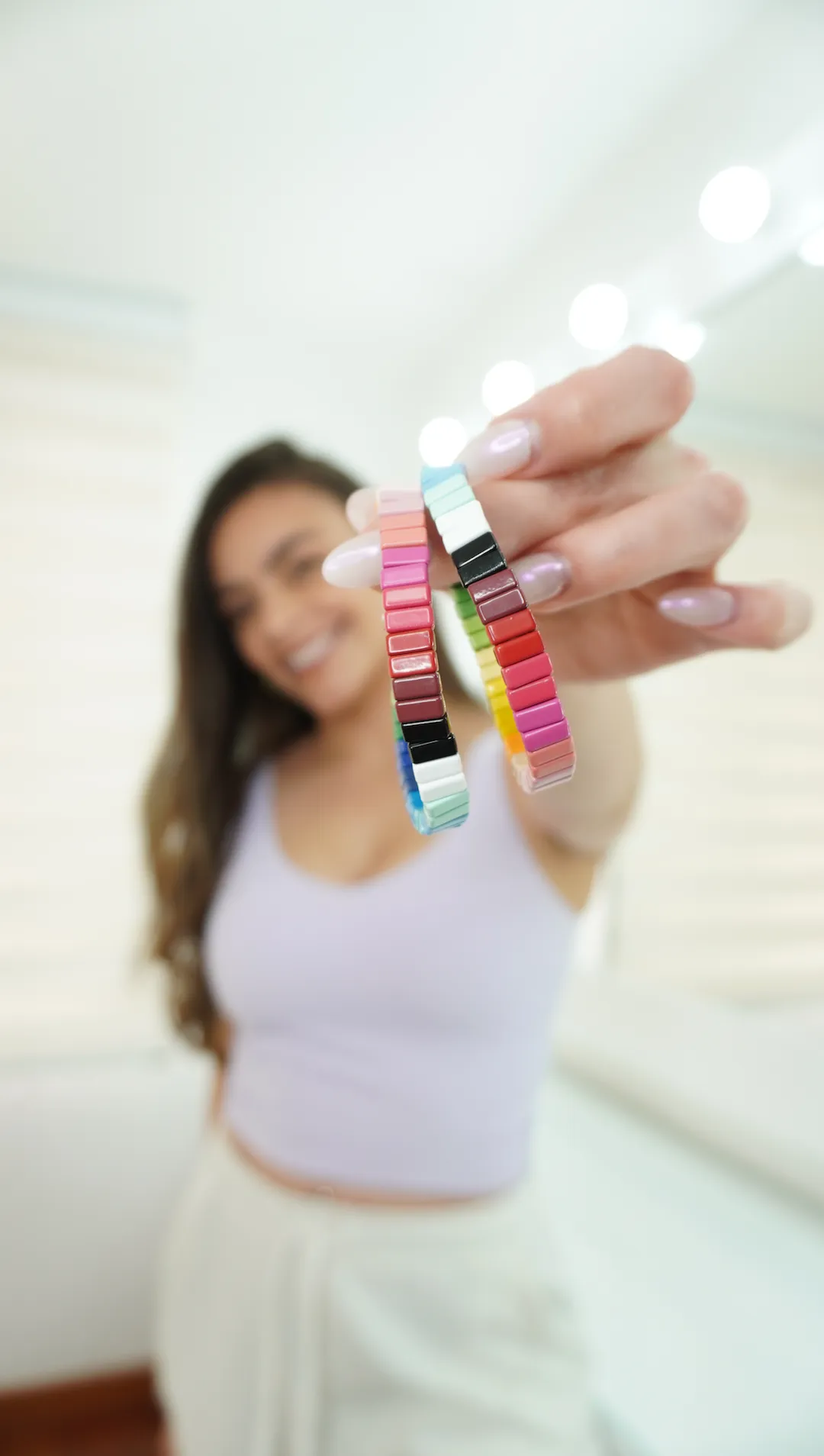 Rainbow Tile Bracelet