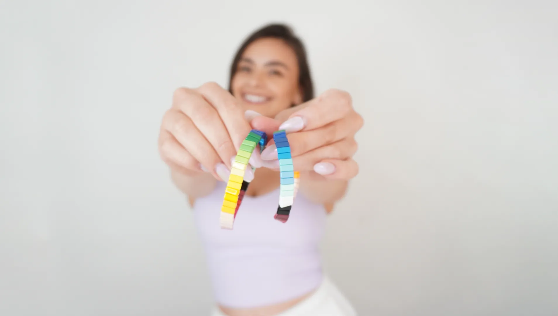 Rainbow Tile Bracelet