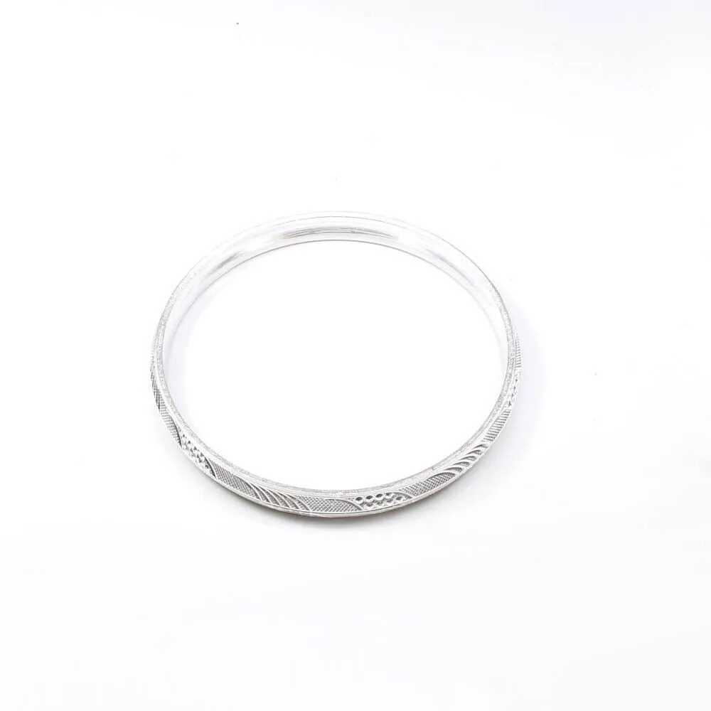 Real Sterling Silver Men's Designer Bangle