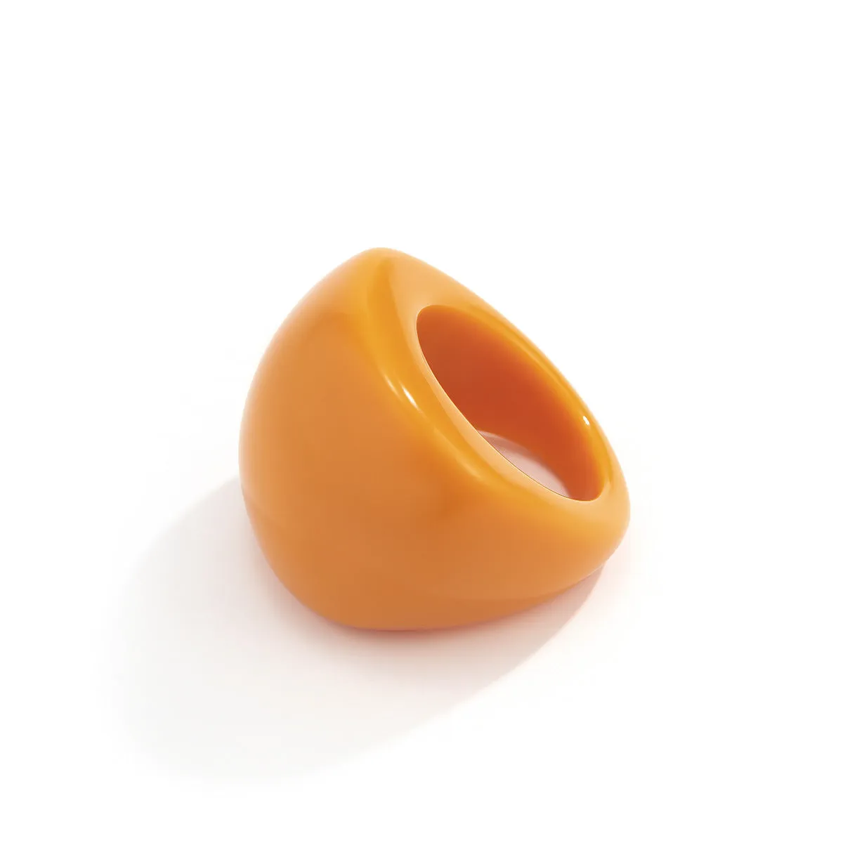 Retro Geometric Ring with Macaron-colored Design